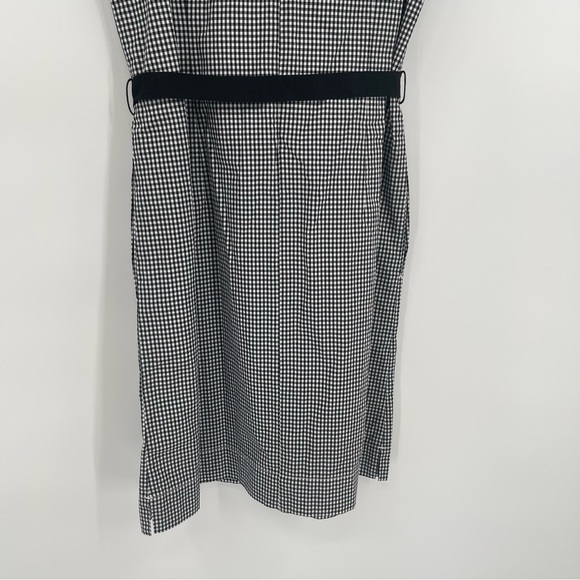 J. Crew NWT Edie Gingham Dress Womens Size 4 tall Black White Check Ruffle - Picture 8 of 11